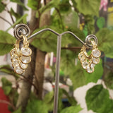 Huggie Cascade Crystal Earrings