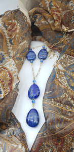 Lapis Lazuli Y Style Necklace