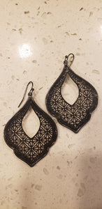 Arabesque Filigree Persian Moroccan Style Designer Earrings