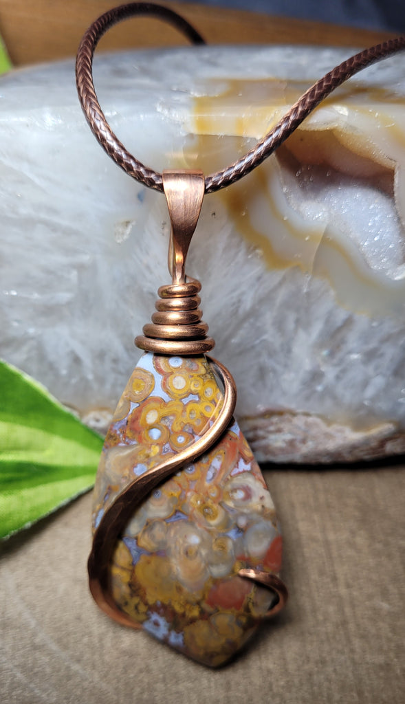 Ocean Jasper Healing Stone Necklace