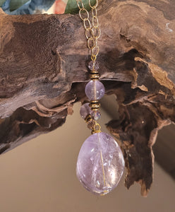 Beautiful Unique Light Amethyst Necklace
