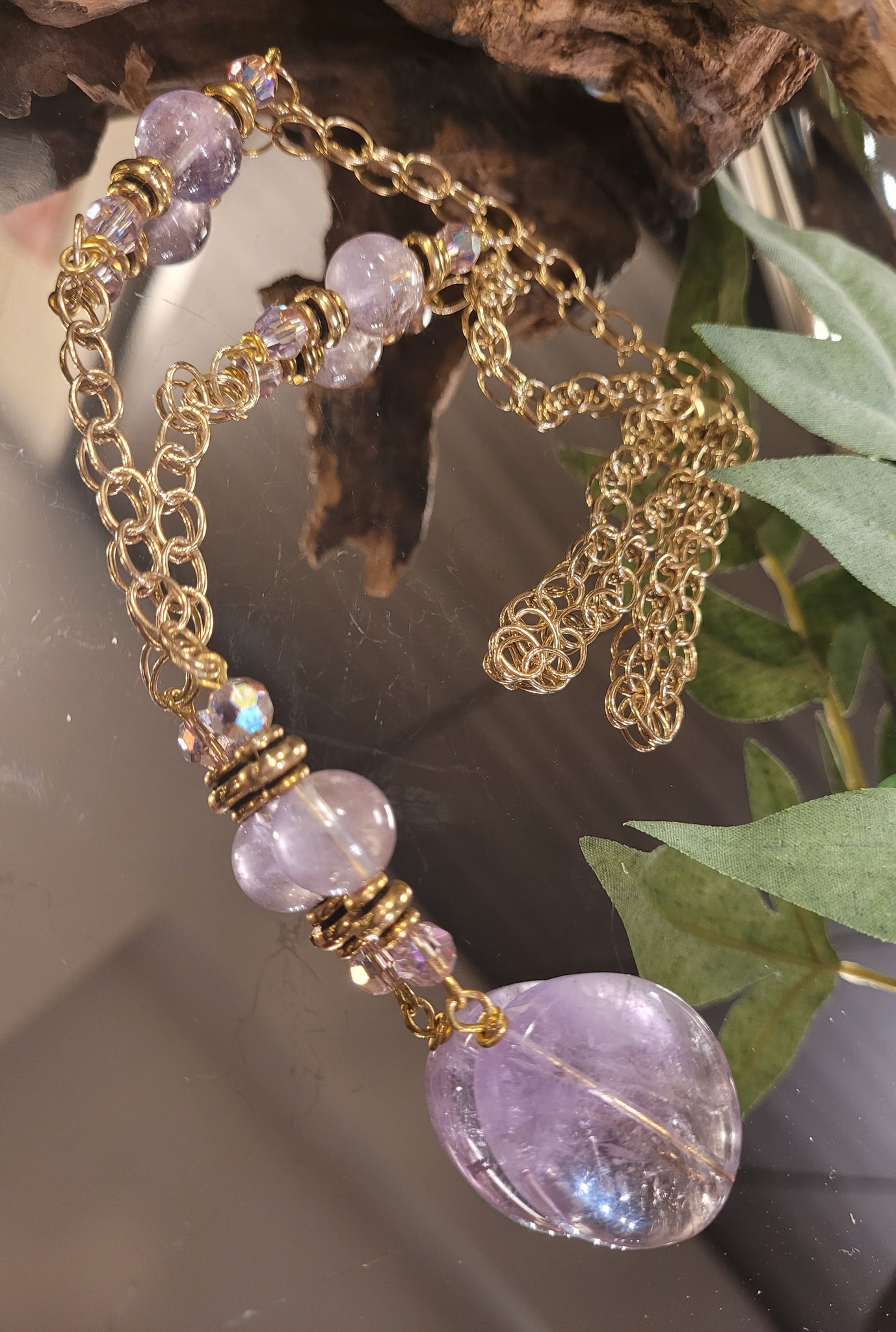 Beautiful Unique Light Amethyst Necklace