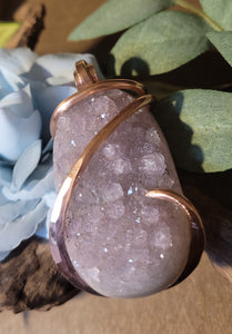 Oversized Quartz Crystal Natural Stone Pendant