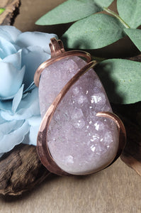 Oversized Quartz Crystal Natural Stone Pendant