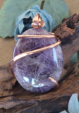 Oval Amethyst Natural Stone Pendant #2
