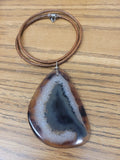 Large Sliced Agate- Brown/Black