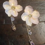 Pink Floral Cherry Blossom Earrings