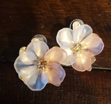 Pink Floral Cherry Blossom Earrings